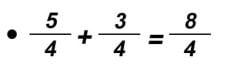 Suma de fracciones con el mismo denominador