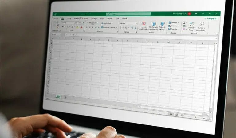 Barra de herramientas de Excel